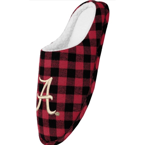 FOCO Men's NCAA Alabama Crimson Tide Memory Foam Slippers L 9/10 - Picture 1 of 6